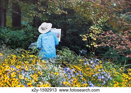 Plein air artist painting View Large Photo Image Stock Image - Plein air artist painting. Fotosearch