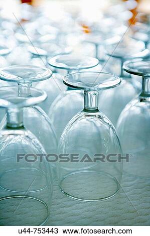 Stock Image - Plenty of glasses. Fotosearch