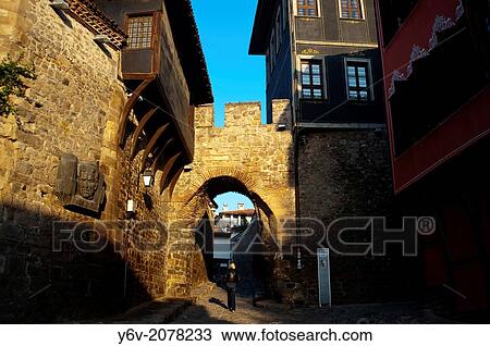 Plovdiv old town, Bulgaria. View Large Photo Image Stock Image - Plovdiv old town, Bulgaria.. Fotosearch