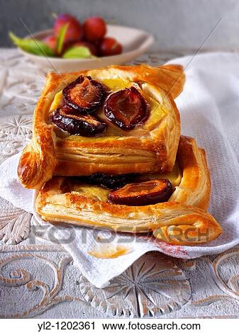 plum Danish pastry View Large Photo Image Stock Image - plum Danish pastry. Fotosearch