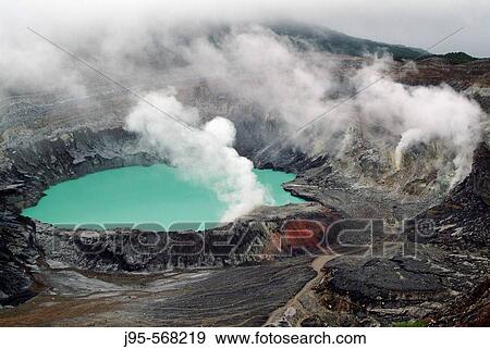 Stock Photo - PoBs Volcano. Costa Rica.. Fotosearch