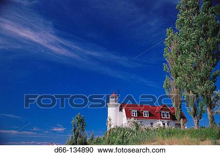 Point Betsie lighthouse by Lake Michigan. Michigan, USA View Large Photo Image Stock Image - Point Betsie lighthouse by Lake Michigan. Michigan, USA. Fotosearch