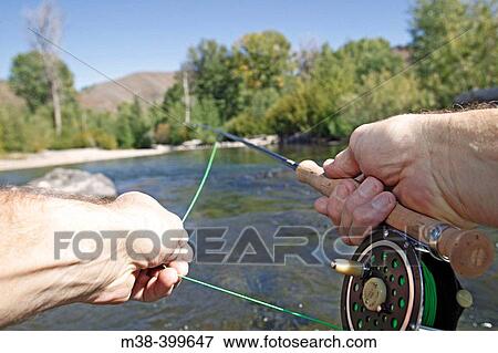 Point of view flyfishing. Sun Valley, Idaho. USA View Large Photo Image Stock Photo - Point of view flyfishing. Sun Valley, Idaho. USA. Fotosearch