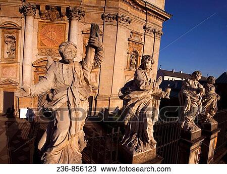Poland Krakow Baroque St Peter and St Paul Church Apostles statues View Large Photo Image Stock Image - Poland Krakow Baroque St Peter and St Paul Church Apostles statues. Fotosearch