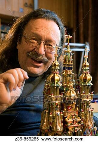 Poland, Krakow, Christmas, Maciej Moszew makes Nativities View Large Photo Image Stock Photography - Poland, Krakow, Christmas, Maciej Moszew makes Nativities. Fotosearch