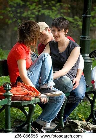 Poland Krakow Couple, Planty park View Large Photo Image Stock Photograph - Poland Krakow Couple, Planty park. Fotosearch