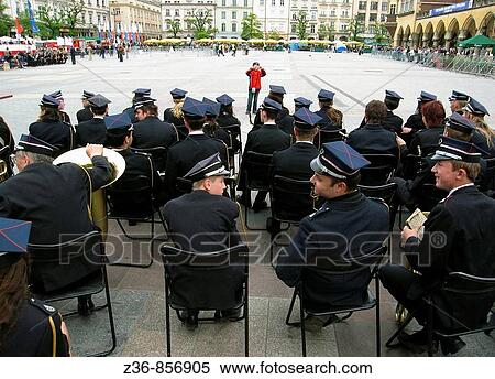 Poland, Krakow, Fire Department Day at Main Market Square View Large Photo Image Stock Photography - Poland, Krakow, Fire Department Day at Main Market Square. Fotosearch