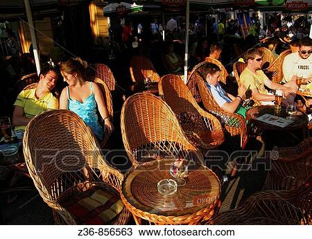 Poland, Krakow, Main Market Square, restaurant, cafe View Large Photo Image Stock Image - Poland, Krakow, Main Market Square, restaurant, cafe. Fotosearch