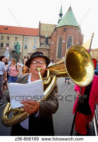 Poland Krakow Music View Large Photo Image Stock Photo - Poland Krakow Music. Fotosearch