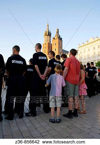 Stock Image - Poland Krakow People. Fotosearch