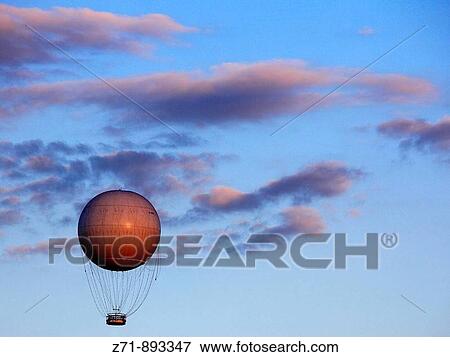 Stock Photo - Poland, Krakow, sightseeing balloon. Fotosearch