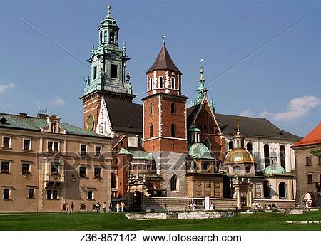 Poland, Krakow, Sigismund's Cathedral and Chapel as part of Royal Castle at Wawel Hill View Large Photo Image Stock Image - Poland, Krakow, Sigismund's Cathedral and Chapel as part of Royal Castle at Wawel Hill. Fotosearch