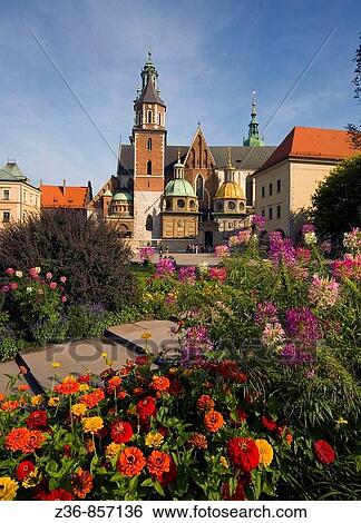 Poland, Krakow, Sigismund's Cathedral and Chapel as part of Royal Castle at Wawel Hill View Large Photo Image Stock Photograph - Poland, Krakow, Sigismund's Cathedral and Chapel as part of Royal Castle at Wawel Hill. Fotosearch