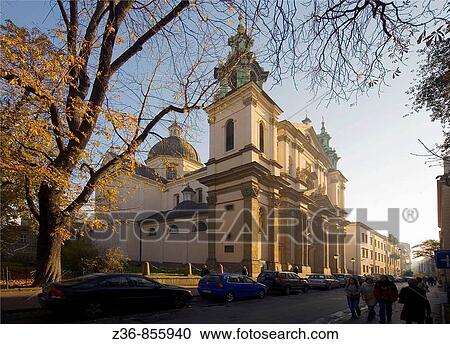 Poland Krakow St Ann's Church View Large Photo Image Stock Image - Poland Krakow St Ann's Church. Fotosearch