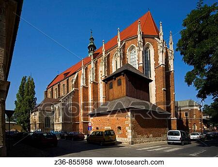 Poland Krakow St Catherine's Church View Large Photo Image Stock Photo - Poland Krakow St Catherine's Church. Fotosearch