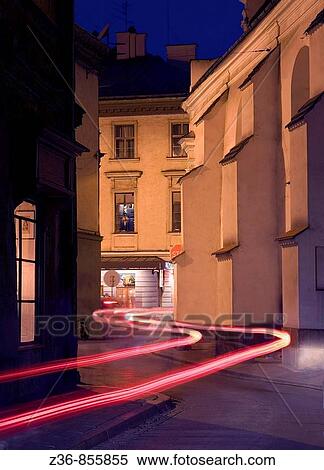 Stock Photography - Poland, Krakow, St Tomasza street. Fotosearch