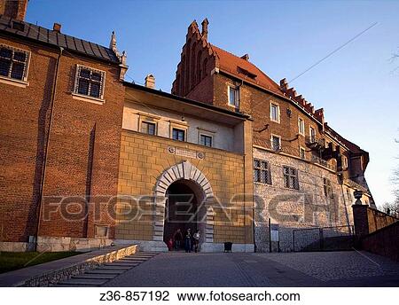 Poland, Krakow, Wawel, east entrance View Large Photo Image Stock Image - Poland, Krakow, Wawel, east entrance. Fotosearch