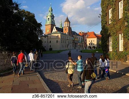 Poland, Krakow, Wawel Hill, Cathedral and Royal Castle View Large Photo Image Stock Image - Poland, Krakow, Wawel Hill, Cathedral and Royal Castle. Fotosearch
