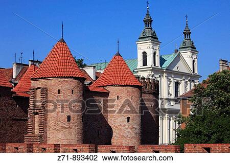 Poland, Warsaw, Old Town, Barbican, Church of the Holy Spirit View Large Photo Image Stock Image - Poland, Warsaw, Old Town, Barbican, Church of the Holy Spirit. Fotosearch