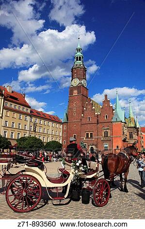 Poland, Wroclaw, Town Hall View Large Photo Image Stock Image - Poland, Wroclaw, Town Hall. Fotosearch