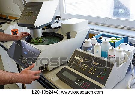Polisher. Mechanical workshop of embedded sample preparation. Characterization, test and analyze of materials and components. Technological Services to Industry. Tecnalia Research & Innovation, Donostia, San Sebastian, Gipuzkoa, Basque Country, Spain. View Large Photo Image Stock Photo - Polisher. Mechanical workshop of embedded sample preparation. Characterization, test and analyze of materials and components. Technological Services to Industry. Tecnalia Research & Innovation, Donostia, San Sebastian, Gipuzkoa, Basque Country, Spain.. Fotosearch