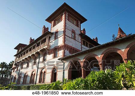 Stock Image - PONCE DE LEON HOTEL BUILDING FLAGER COLLEGE SAINT AUGUSTINE FLORIDA.. Fotosearch