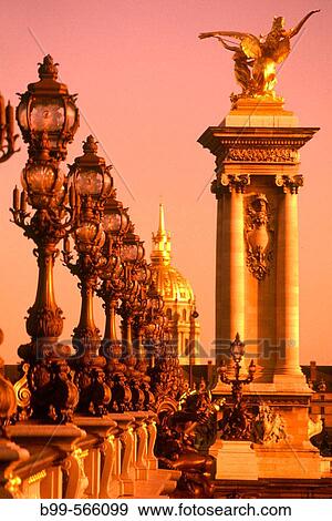 Pont Alexandre III. Paris, France. View Large Photo Image Stock Photo - Pont Alexandre III. Paris, France.. Fotosearch