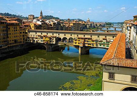 Ponte Vecchio, Florence. Tuscany, Italy View Large Photo Image Picture - Ponte Vecchio, Florence. Tuscany, Italy. Fotosearch