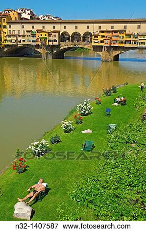 Ponte Vecchio over Arno River, Florence, Tuscany, Italy View Large Photo Image Stock Photo - Ponte Vecchio over Arno River, Florence, Tuscany, Italy. Fotosearch