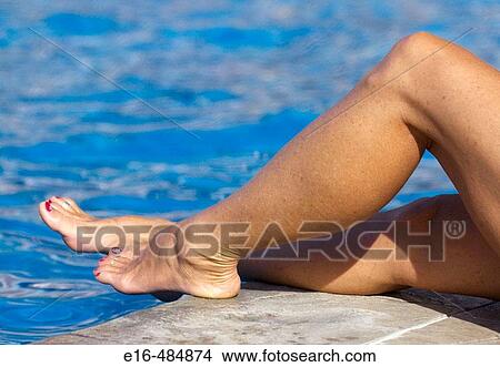Pool legs View Large Photo Image Picture - Pool legs. Fotosearch
