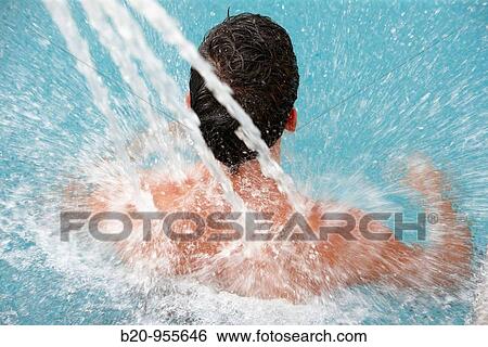 Stock Photograph - Pool, spa-relais. Lierganes hotel and spa, Cantabria, Spain. Fotosearch