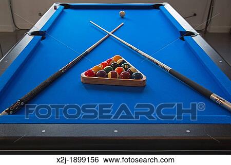 Pool table View Large Photo Image Stock Photograph - Pool table. Fotosearch