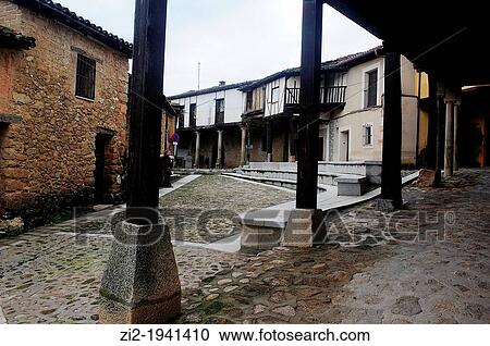 Stock Image - Popular architecture. Cuacos de Yuste, CBceres, Spain. Fotosearch