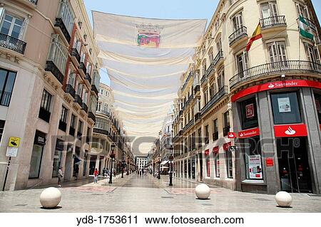 Popular shopping street Larios, Malaga, Andalucia, Spain View Large Photo Image Stock Image - Popular shopping street Larios, Malaga, Andalucia, Spain. Fotosearch