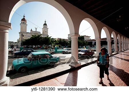 Porch in the Park C? spedes, in the background there is the cathedral of Santiago of Cuba, Cuba, 2010 View Large Photo Image Stock Image - Porch in the Park C? spedes, in the background there is the cathedral of Santiago of Cuba, Cuba, 2010. Fotosearch