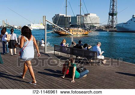 Port de Barcelona, Maremagnum, Barcelona, Spain. View Large Photo Image Stock Image - Port de Barcelona, Maremagnum, Barcelona, Spain.. Fotosearch