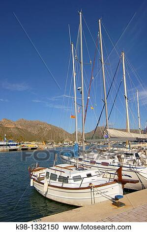 Port de Pollensa Mallorca Balearic islands Spain Nord View Large Photo Image Stock Image - Port de Pollensa Mallorca Balearic islands Spain Nord. Fotosearch