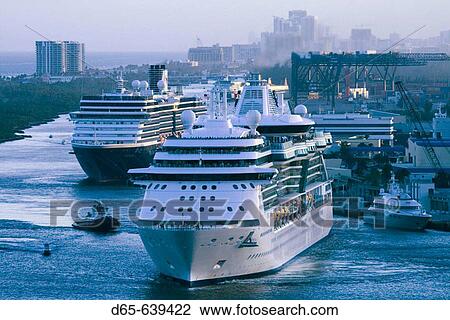 Port Everglades. Departing Cruiseship at Dusk. Fort Lauderdale. Florida. USA View Large Photo Image Stock Image - Port Everglades. Departing Cruiseship at Dusk. Fort Lauderdale. Florida. USA. Fotosearch
