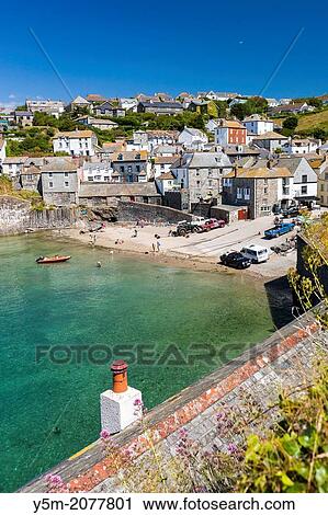 Port Isaac (Cornish: Porthysek), a small and picturesque fishing village on the Atlantic Coast of north Cornwall, England, United Kingdom. View Large Photo Image Stock Image - Port Isaac (Cornish: Porthysek), a small and picturesque fishing village on the Atlantic Coast of north Cornwall, England, United Kingdom.. Fotosearch