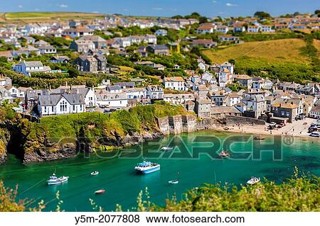 Port Isaac (Cornish: Porthysek), a small and picturesque fishing village on the Atlantic Coast of north Cornwall, England, United Kingdom. View Large Photo Image Stock Photo - Port Isaac (Cornish: Porthysek), a small and picturesque fishing village on the Atlantic Coast of north Cornwall, England, United Kingdom.. Fotosearch