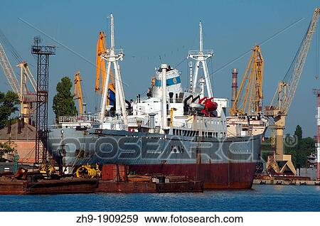Stock Photo - Port Odessa Ukraine, Europe. Fotosearch