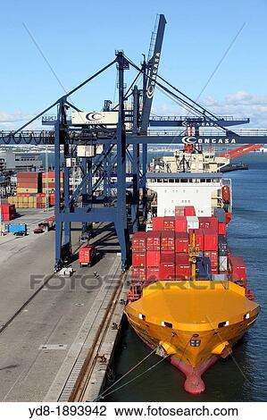 Stock Image - Port of Cadiz, Spain, Europe. Fotosearch