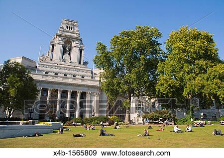 Port of London Authority buildng Trinity Square Gardens at Tower Hill area central London England UK Europe View Large Photo Image Stock Photo - Port of London Authority buildng Trinity Square Gardens at Tower Hill area central London England UK Europe. Fotosearch