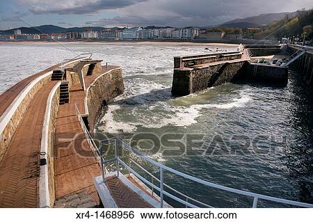 Port of Zarautz, Guipuzcoa, Basque Country, Spain View Large Photo Image Stock Photograph - Port of Zarautz, Guipuzcoa, Basque Country, Spain. Fotosearch