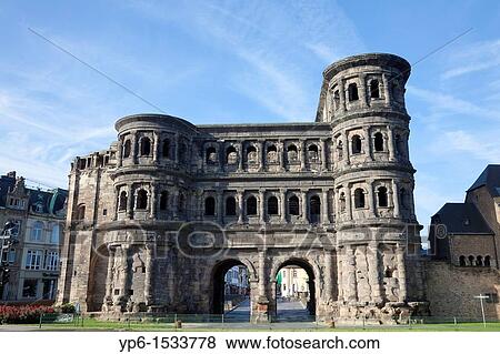 Porta Nigra, ancient Roman city gate, World Heritage Site, Trier, Germany View Large Photo Image Stock Photo - Porta Nigra, ancient Roman city gate, World Heritage Site, Trier, Germany. Fotosearch