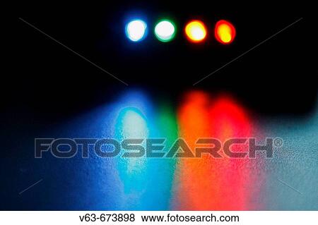Portable hard drive lights and reflections on table View Large Photo Image Stock Photo - Portable hard drive lights and reflections on table. Fotosearch