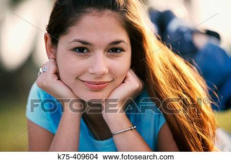 Portait of a smiling teen View Large Photo Image Picture - Portait of a smiling teen. Fotosearch