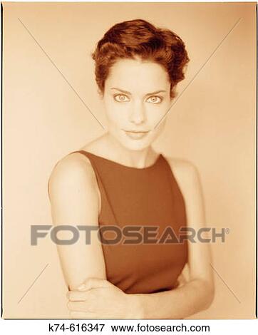 Stock Photo - Portait of Young Woman. Fotosearch