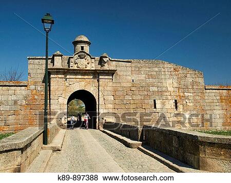 Portas Duplas de San Francisco. Almeida, pueblo medieval. Portugal. View Large Photo Image Stock Photo - Portas Duplas de San Francisco. Almeida, pueblo medieval. Portugal.. Fotosearch