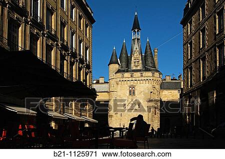 Porte Cailhau town gate, Bordeaux, Gironde, Aquitaine, France View Large Photo Image Stock Image - Porte Cailhau town gate, Bordeaux, Gironde, Aquitaine, France. Fotosearch